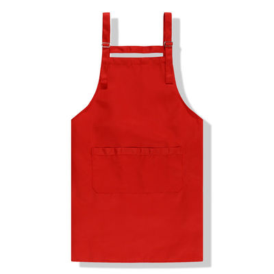 Delantal de lienzo de color sólido para cocina impermeable en restaurante de cafetería comercial