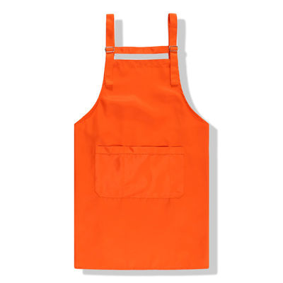 Delantal de lienzo de color sólido para cocina impermeable en restaurante de cafetería comercial