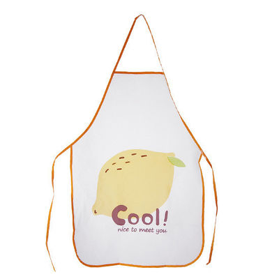 LOGO personalizado del delantal de cocina impreso con color personalizado y tela impermeable PE
