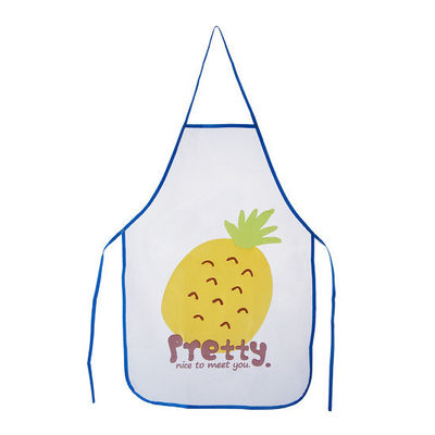 LOGO personalizado del delantal de cocina impreso con color personalizado y tela impermeable PE