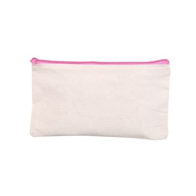 Bolsa de lápiz de lienzo de impresión de logotipo personalizado para los requisitos del cliente