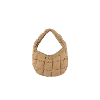 Bolso de mano de color personalizado 2024 Bolso de algodón de patrón de rejilla de tendencia para mujeres de moda