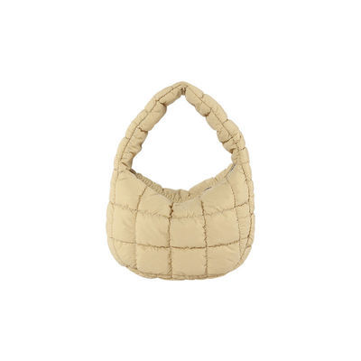 Bolso de mano de color personalizado 2024 Bolso de algodón de patrón de rejilla de tendencia para mujeres de moda