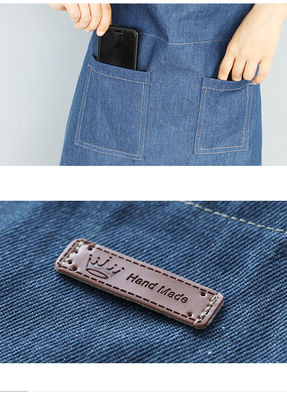 Apron de denim resistente al agua OEM/ODM aceptable lavado en máquina para cocina de cocinero