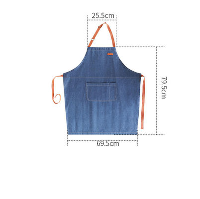 Apron de denim resistente al agua OEM/ODM aceptable lavado en máquina para cocina de cocinero