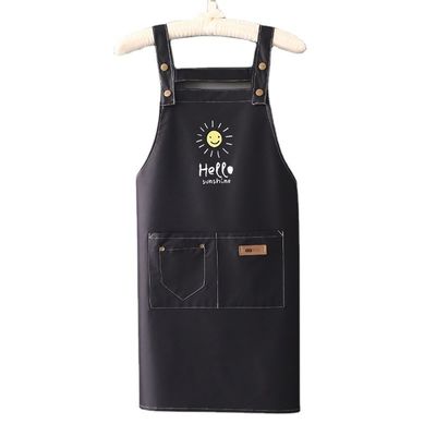 Acceptable Logotipo personalizado Impreso Polyester Chef delantal para cocina artesanía horneado restaurante