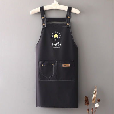 Acceptable Logotipo personalizado Impreso Polyester Chef delantal para cocina artesanía horneado restaurante