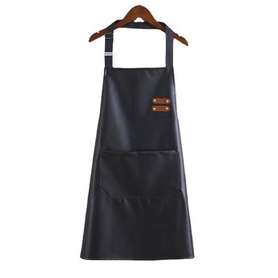 Logotipo personalizado impermeable de cuero del delantal largo para la cocina BBQ Barman Tipo uniforme