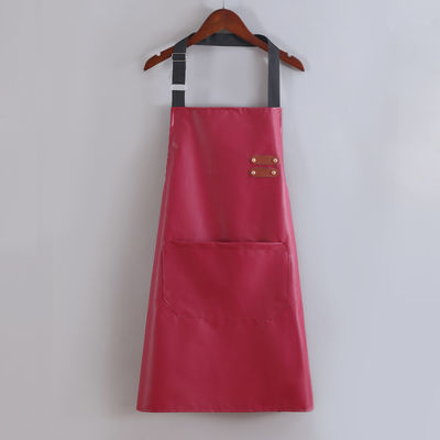Logotipo personalizado impermeable de cuero del delantal largo para la cocina BBQ Barman Tipo uniforme