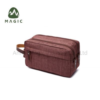 Impresión de logotipo personalizado impermeable Bolsa de higiene de viaje Bolsa cosmética de poliéster de gran capacidad