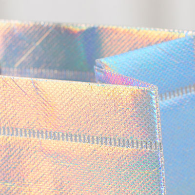 Bolsa de comestibles láser no tejida para necesidades diarias de compras y color personalizado