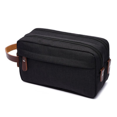 Impresión de logotipo personalizado impermeable Bolsa de higiene de viaje Bolsa cosmética de poliéster de gran capacidad