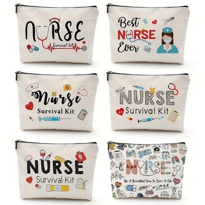 Logotipo personalizado Bolso de almacenamiento impreso Toiletry Bolso de maquillaje de viaje Bolso de lona reutilizable Bolso cosmético de algodón de yute