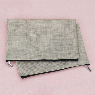 Logotipo personalizado Bolso de almacenamiento impreso Toiletry Bolso de maquillaje de viaje Bolso de lona reutilizable Bolso cosmético de algodón de yute