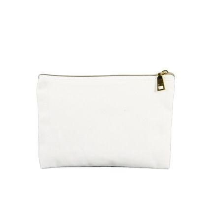 Logotipo personalizado Bolso de lápiz de lienzo Organizador perfecto para artículos de tocador y maquillaje de viaje