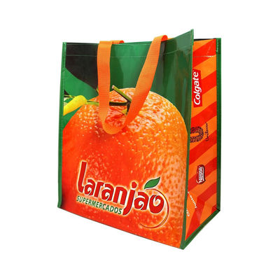 Impresión personalizada de tejido no tejido reutilizable Bolsas de compras con logotipo