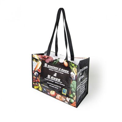 Impresión personalizada de tejido no tejido reutilizable Bolsas de compras con logotipo