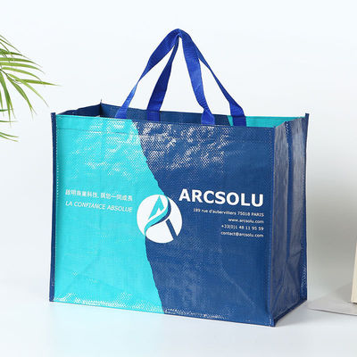 Impresión personalizada de tejido no tejido reutilizable Bolsas de compras con logotipo