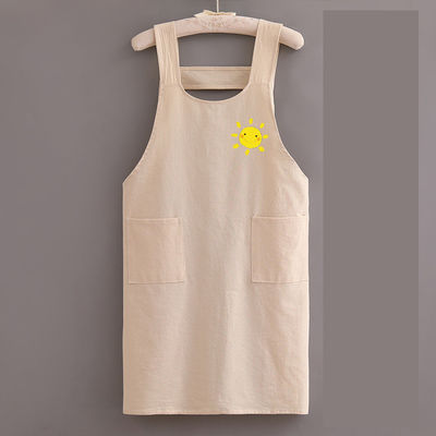 Logotipo personalizado Lienzo Chef Algodón Uniforme Unisex del delantal para la cocina comercial Barber Salon
