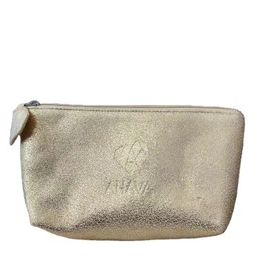 Promoción de compras belleza poliéster cremallera maquillaje de viaje bolso cosmético tamaño medio