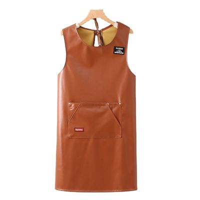 Apron de trabajo de cuero genuino para chef carnicero metalero carpintero
