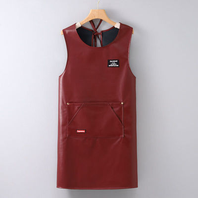 Apron de trabajo de cuero genuino para chef carnicero metalero carpintero
