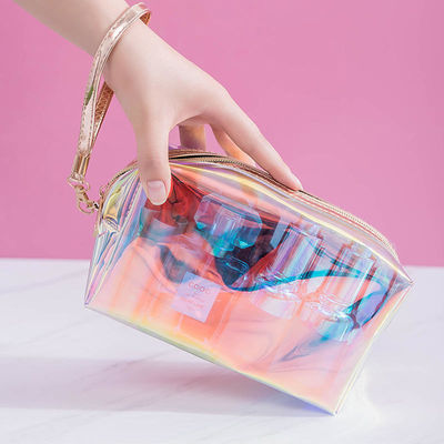 Bolsa cosmética transparente TPU con logotipo personalizado Bolsa cosmética láser de belleza multifunción