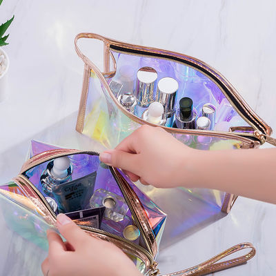 Bolsa cosmética transparente TPU con logotipo personalizado Bolsa cosmética láser de belleza multifunción