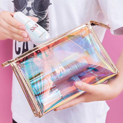 Bolsa cosmética transparente TPU con logotipo personalizado Bolsa cosmética láser de belleza multifunción