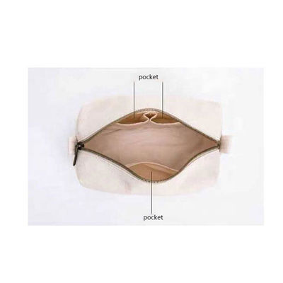 Material RPET transparente personalizado Mano Negro Toiletry Bolsa cosmética con logotipo cierre de cremallera