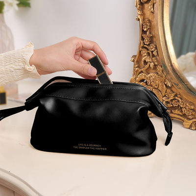 Mejor bolso cosmético de PU personalizado con logotipo de maquillaje