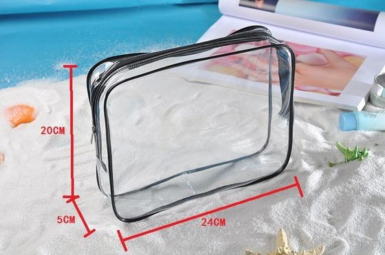 3-Pc Bolsa de cosméticos cristalinos para viajes y artículos de tocador OEM/ODM aceptable