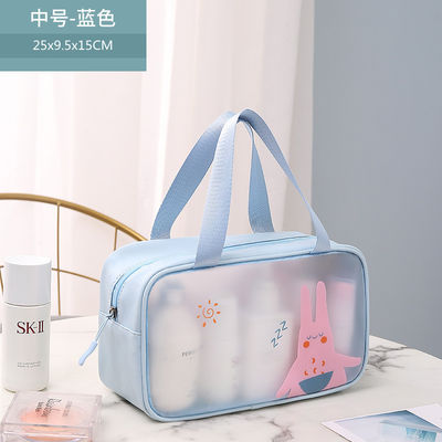 3pcs bolsa cosmética clara personalizada personalizada bolsas de viaje letra tipo patrón