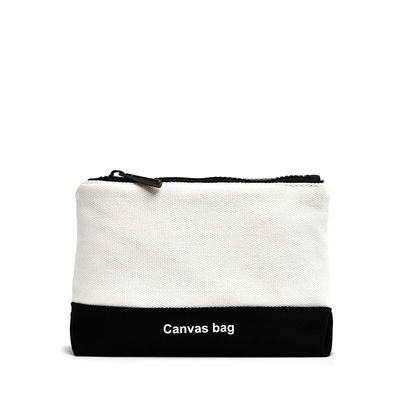 Bolsa cosmética de tela de patrón de letras para bolsas pequeñas de tocador