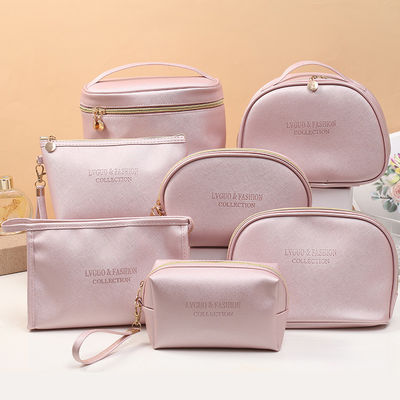 Bolso de maquillaje personalizado más nuevo estilo de moda impermeable PU bolso portátil de viaje cosmético