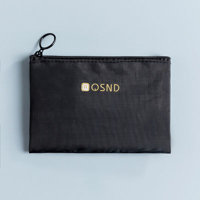 Bolso de cremallera de malla negra para llevar convenientemente artículos esenciales de oficina y viaje 3 paquetes