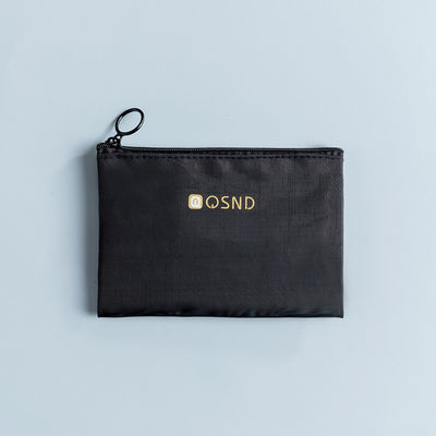 Bolso de cremallera de malla negra para llevar convenientemente artículos esenciales de oficina y viaje 3 paquetes