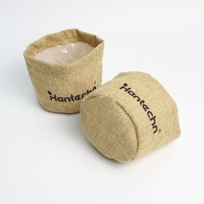 Logotipo ecológico personalizado Impreso impermeable Reciclado Bolso portátil de plantación de macetas de flores