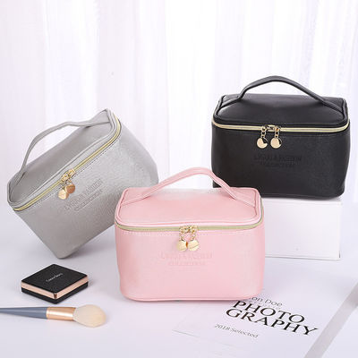 Bolso de cosméticos de terciopelo de patrón de cartas Set de 3 para mujeres organizador de cremallera de belleza de viaje