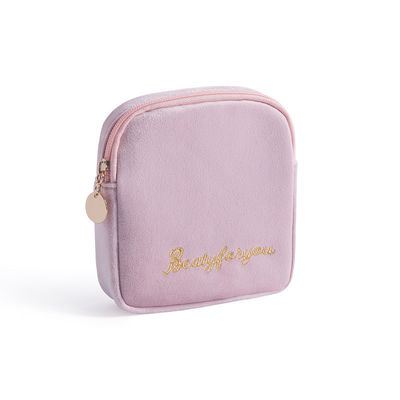 Logotipo personalizado Bolsas de maquillaje personalizadas Bolsas de bolsas de etiqueta privada Bolsa cosmética de terciopelo