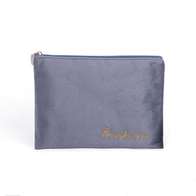 Logotipo personalizado Bolsas de maquillaje personalizadas Bolsas de bolsas de etiqueta privada Bolsa cosmética de terciopelo