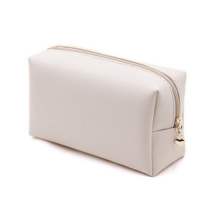 Logotipo personalizado Bolsa portátil de maquillaje de belleza de viaje con cierre de cremallera y logotipo personalizado