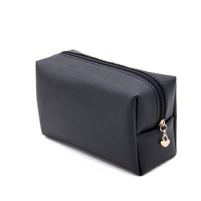 Logotipo personalizado Bolsa portátil de maquillaje de belleza de viaje con cierre de cremallera y logotipo personalizado