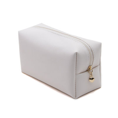 Logotipo personalizado Bolsa portátil de maquillaje de belleza de viaje con cierre de cremallera y logotipo personalizado