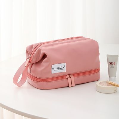Logotipo personalizado Impreso Eco Friendly Casilla de vanidad de terciopelo Bolsa de cremallera para maquillaje Cosméticos
