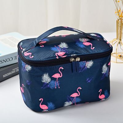 Caja de maquillaje profesional con cierre de cremallera Caja cosmética personalizada de estilo de moda