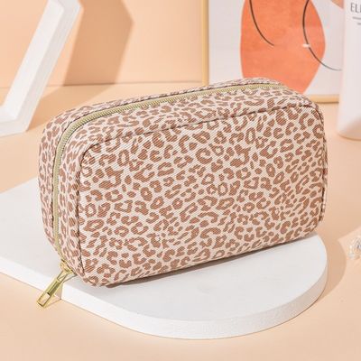 Bolso de maquillaje de color personalizado con diseño de cierre de cremallera impermeable