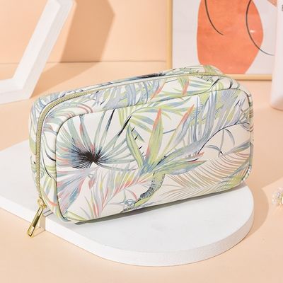 Bolso de maquillaje de color personalizado con diseño de cierre de cremallera impermeable