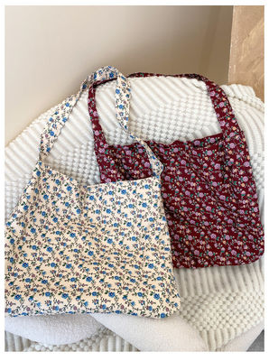 Bolso de hombro de gran capacidad para mujeres con impresoras coreanas para ir al trabajo y comprar