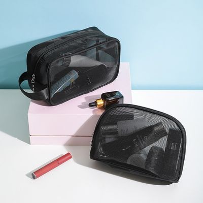 Bolso de cerradura de malla de nylon bolso cosmético de cerradura la bolsa de nylon definitiva para mujeres